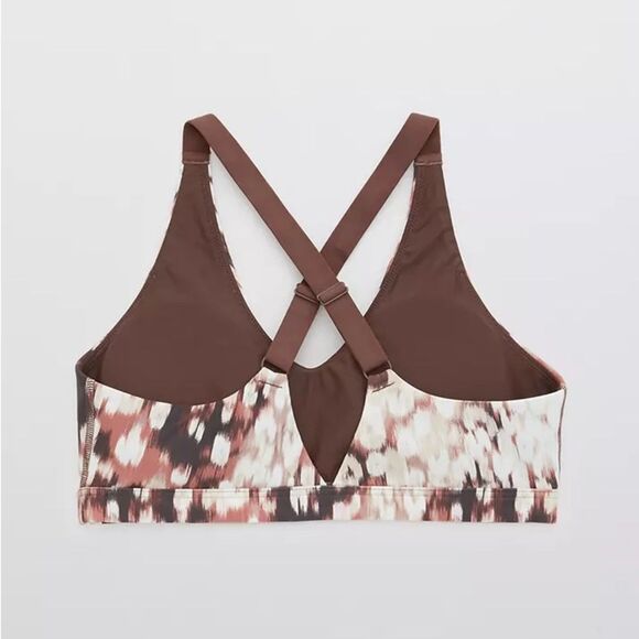 NWOT • aerie Offline Shine Strappy Back Sports Bra • size Medium - Picture 2 of 6